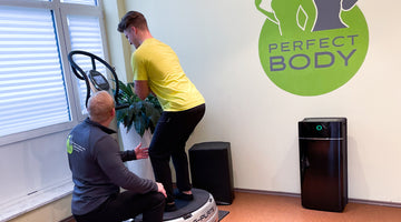 Einsatz eines ProActiveAir IO+ in Schwarz im Fitness Studio Perfect Body